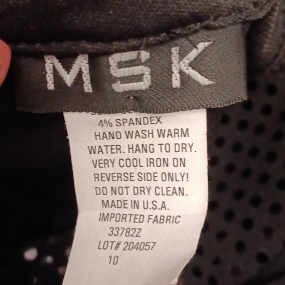 MSK Mini Black Dress Size 10 - Picture 7 of 8